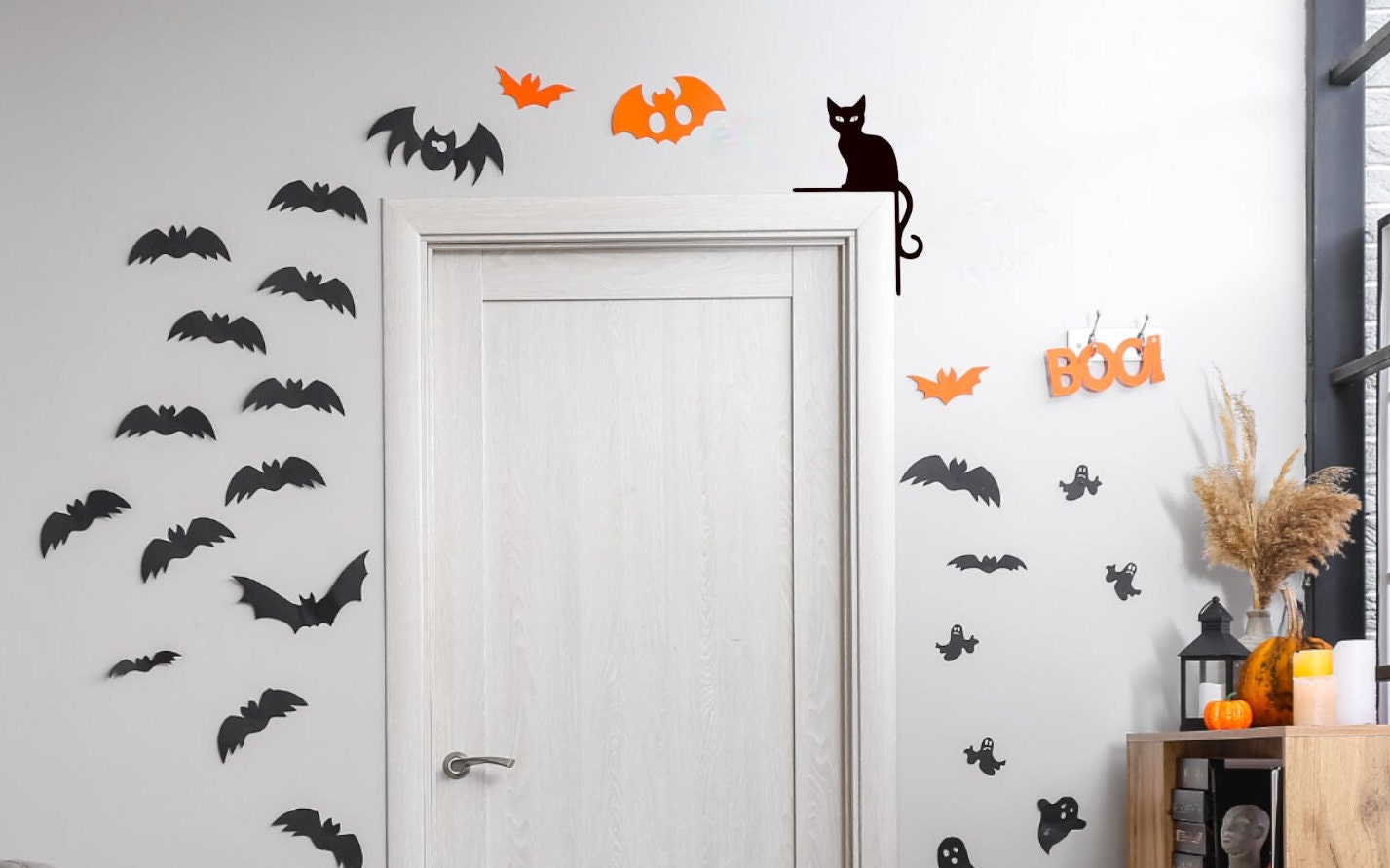 Spooky Cat | Black Cat Door Topper28