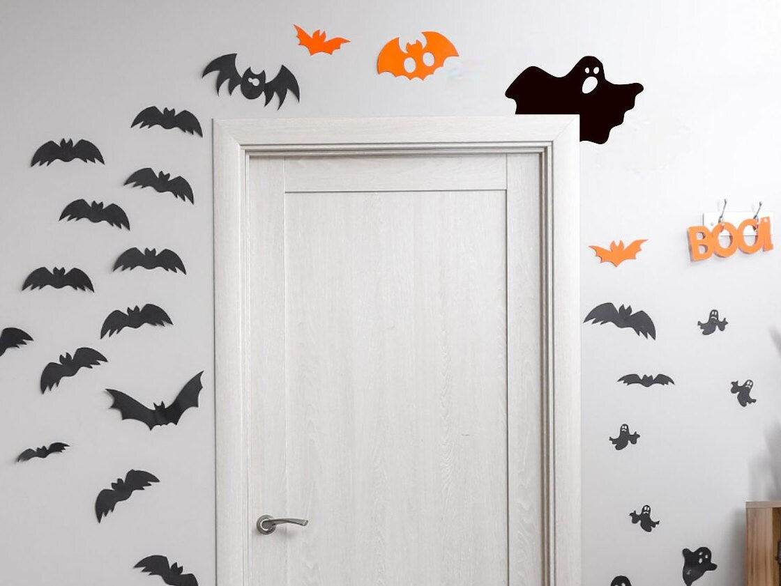 Halloween Decorative Holiday Door Trim Corners - Monsters, Witch, Mummy, Ghosts, Skeleton | Ghost Decoration187