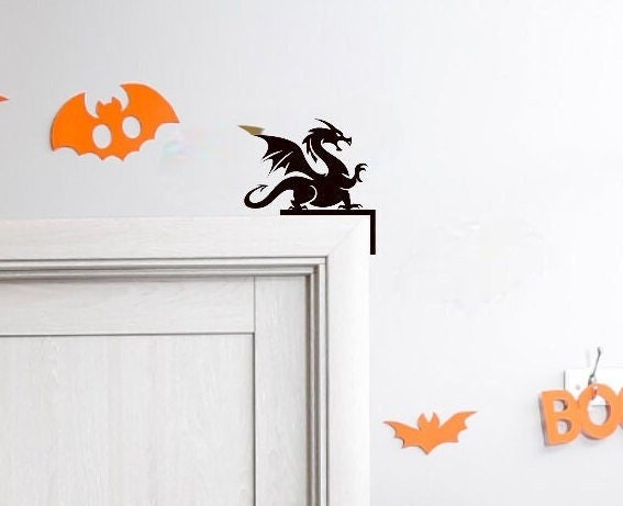 Dragon Door Topper | Door Trim Corners | Dracaris | Draconis | Halloween | Monster25