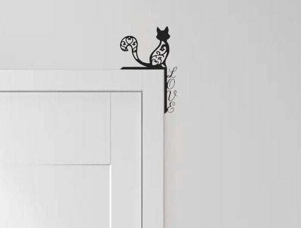 Fox / Cat Door Topper / Silhouette / Door Trim Corners27