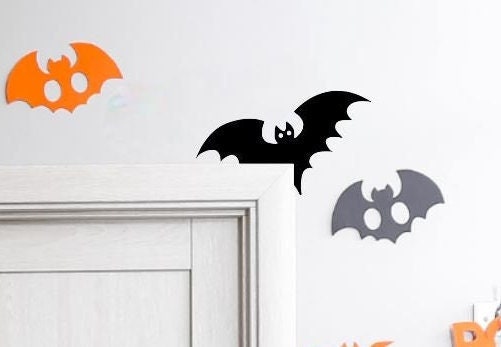 Spooky Bat Door Topper/ Bat Cat Door Topper/Door Corner/Door Trim85