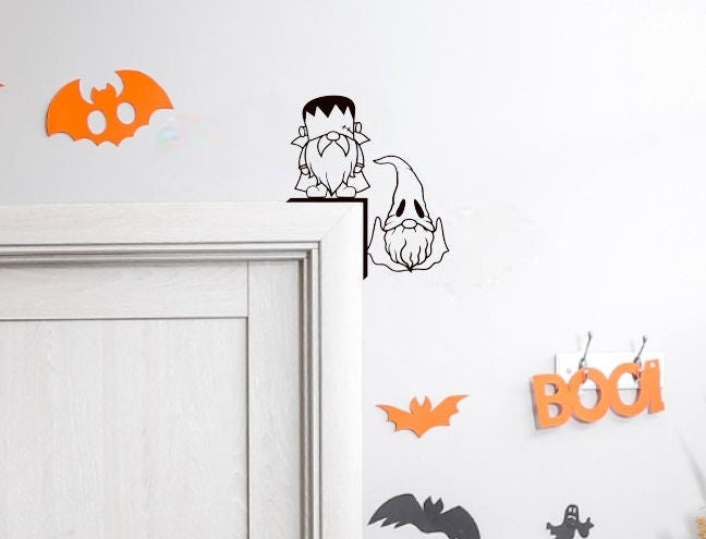 Custom Halloween Gnome Door Topper | Select you Gnomes! | Door Corner| Classroom Decoration | window corner | Spooky Gnomes | Witch68