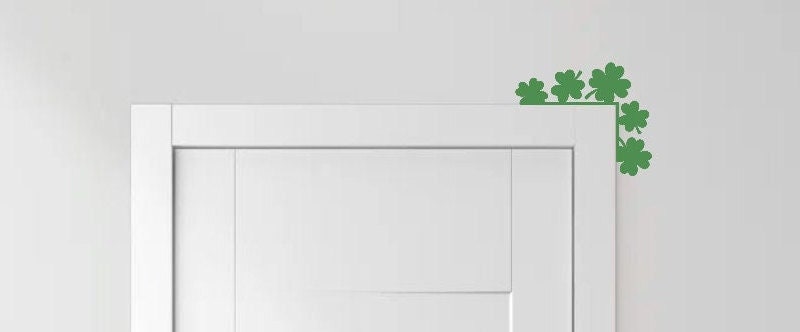 St Patrick's Day Door Topper | Four Leaf Clover | Horseshoe | Luck of the Irish | Lucky | Green | Door Trim | Leprechaun | Pot of Gold177