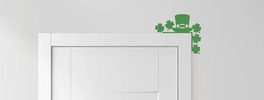 St Patrick's Day Door Topper | Four Leaf Clover | Horseshoe | Luck of the Irish | Lucky | Green | Door Trim | Leprechaun | Pot of Gold178